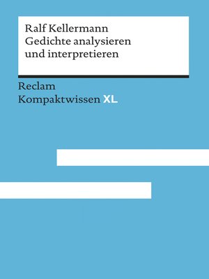 cover image of Gedichte analysieren und interpretieren